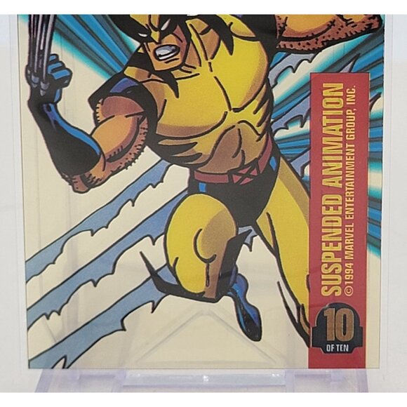 1994 Marvel Universe Wolverine Suspended Animation Card 10 Of 10 Sleeved - Picture 5 of 5